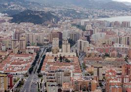 Vista aérea de Málaga, donde el precio de la vivienda subió un 7% el último año.