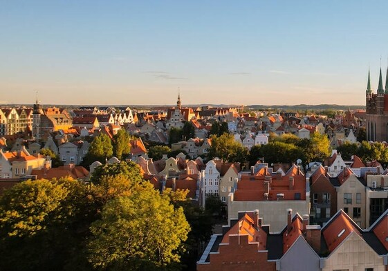Vista del centro de la que es la sexta ciudad de Polonia.