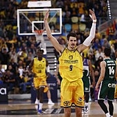 Nico Brussino, en aquella actuación histórica ante el Unicaja.