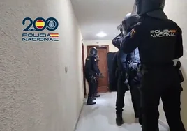 Los efectivos, preparados para sorprender a los detenidos en la explotación de la operación.