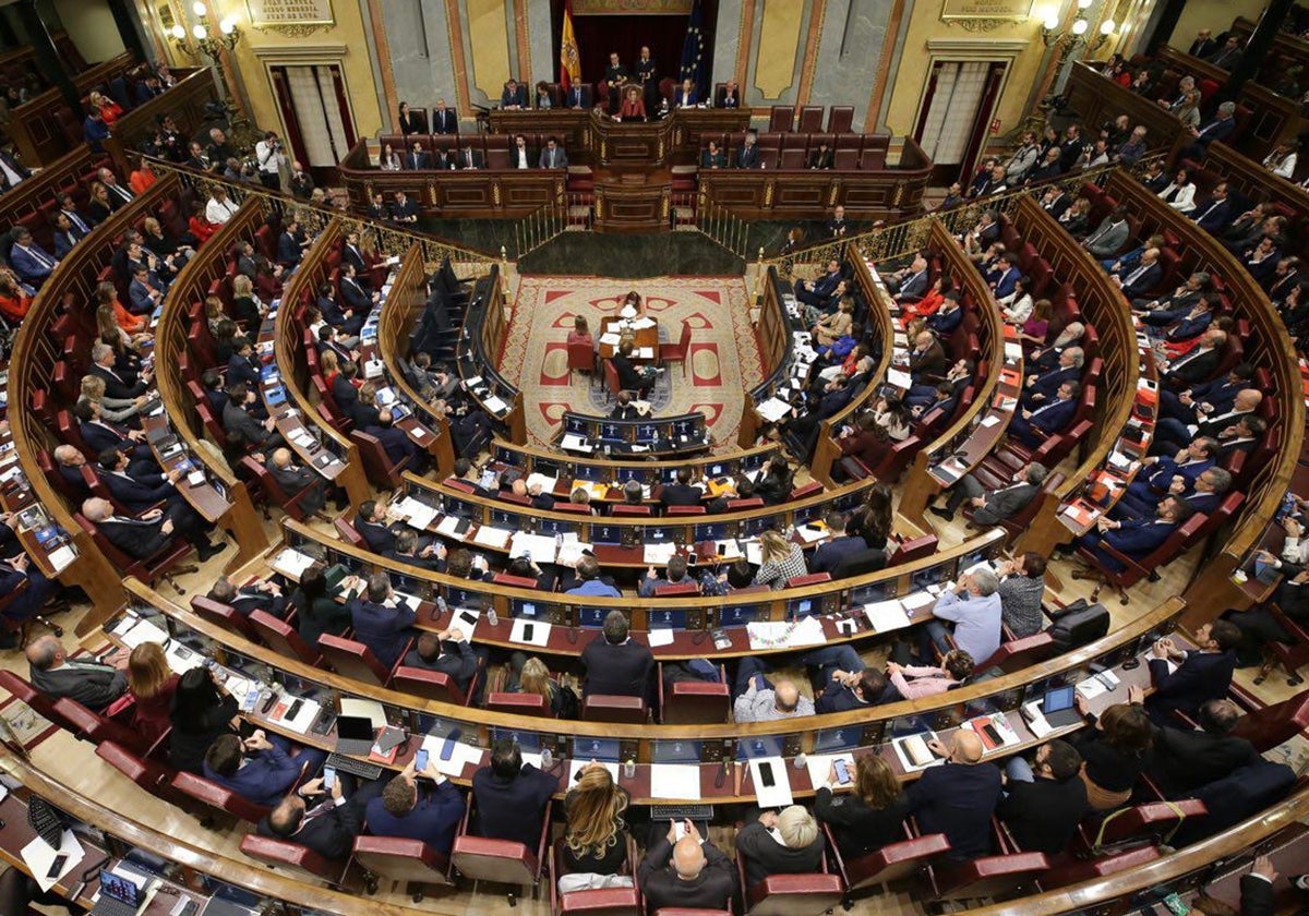 Vista general del Congreso de los Diputados.