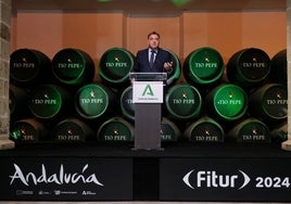 Bernal detalla en Jerez la presencia de Andalucía en Fitur.