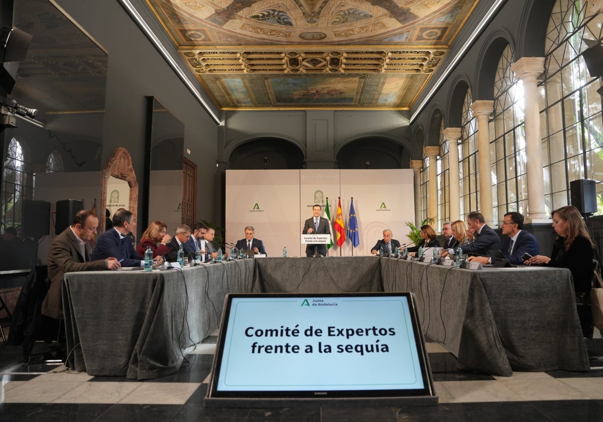 Intervención de Juanma Moreno ante el comité de expertos frente a la sequía.