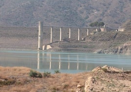 Estado del embalse de La Viñuela.