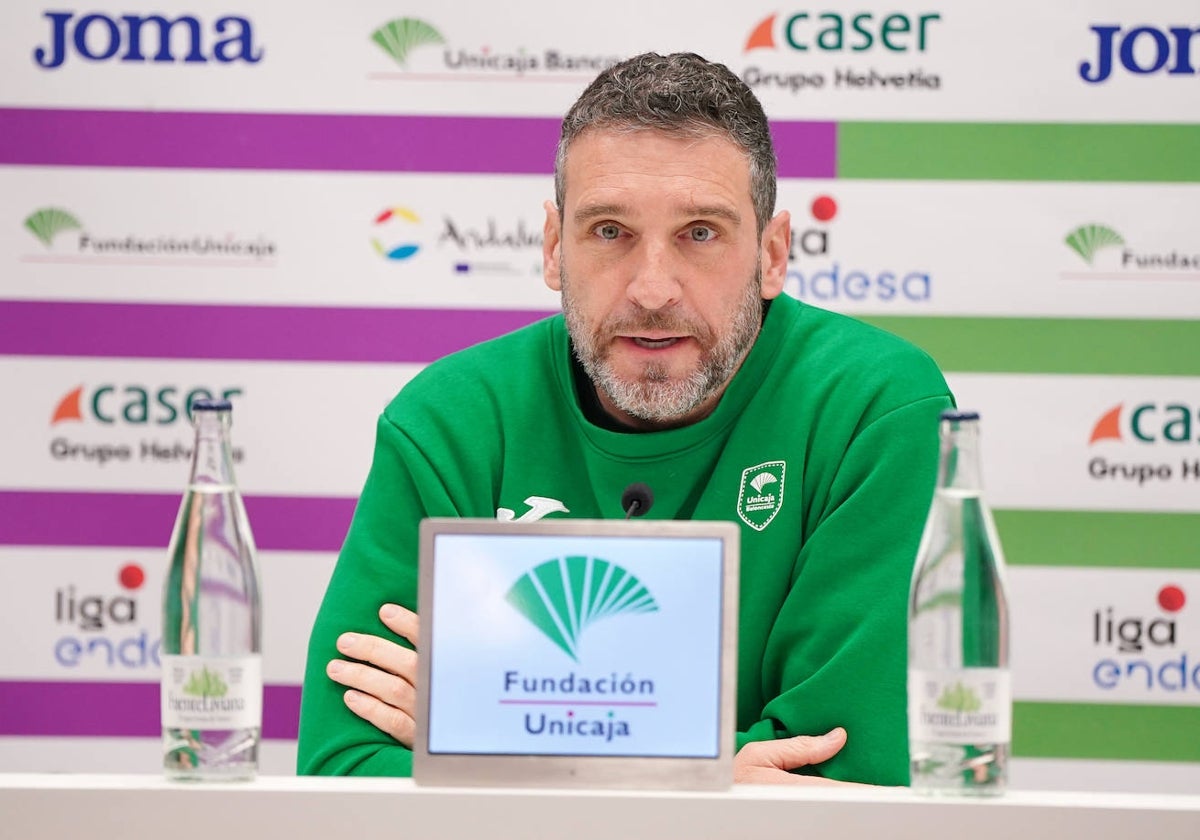 Ibon Navarro, en la previa del partido ante el Joventut.