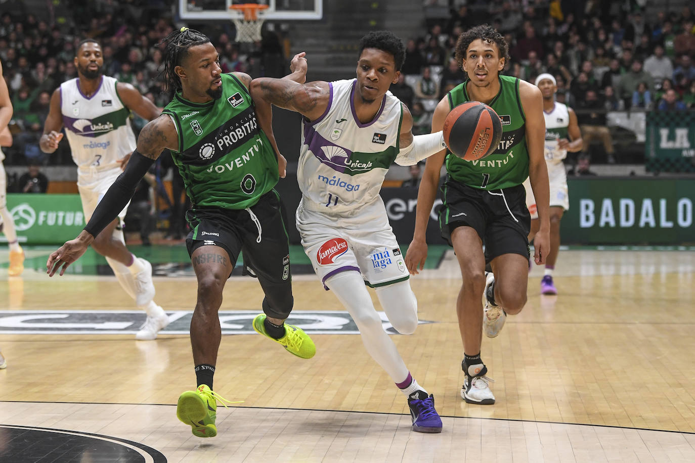 El Joventut-Unicaja, en imágenes