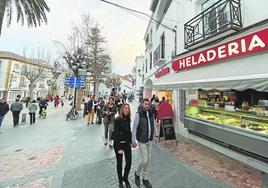 Imagen del entorno del paseo Balcón de Europa de Nerja durante este invierno.