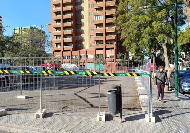 Recinto para las casetas auxiliares en Compositor Lehmberg Ruiz.