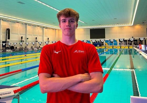 Pablo Ortega, en una concentración con la selección española.