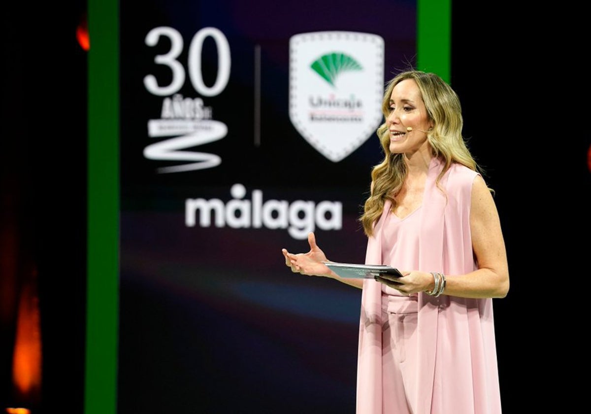 Marta Fernández, en la gala celebrada por el Unicaja el pasado año.