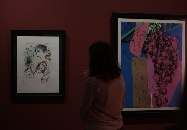 Chagall y Warhol, en la exposición.