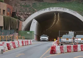 Sólo hay un carril abierto en el túnel a partir de este martes: en sentido Parque.