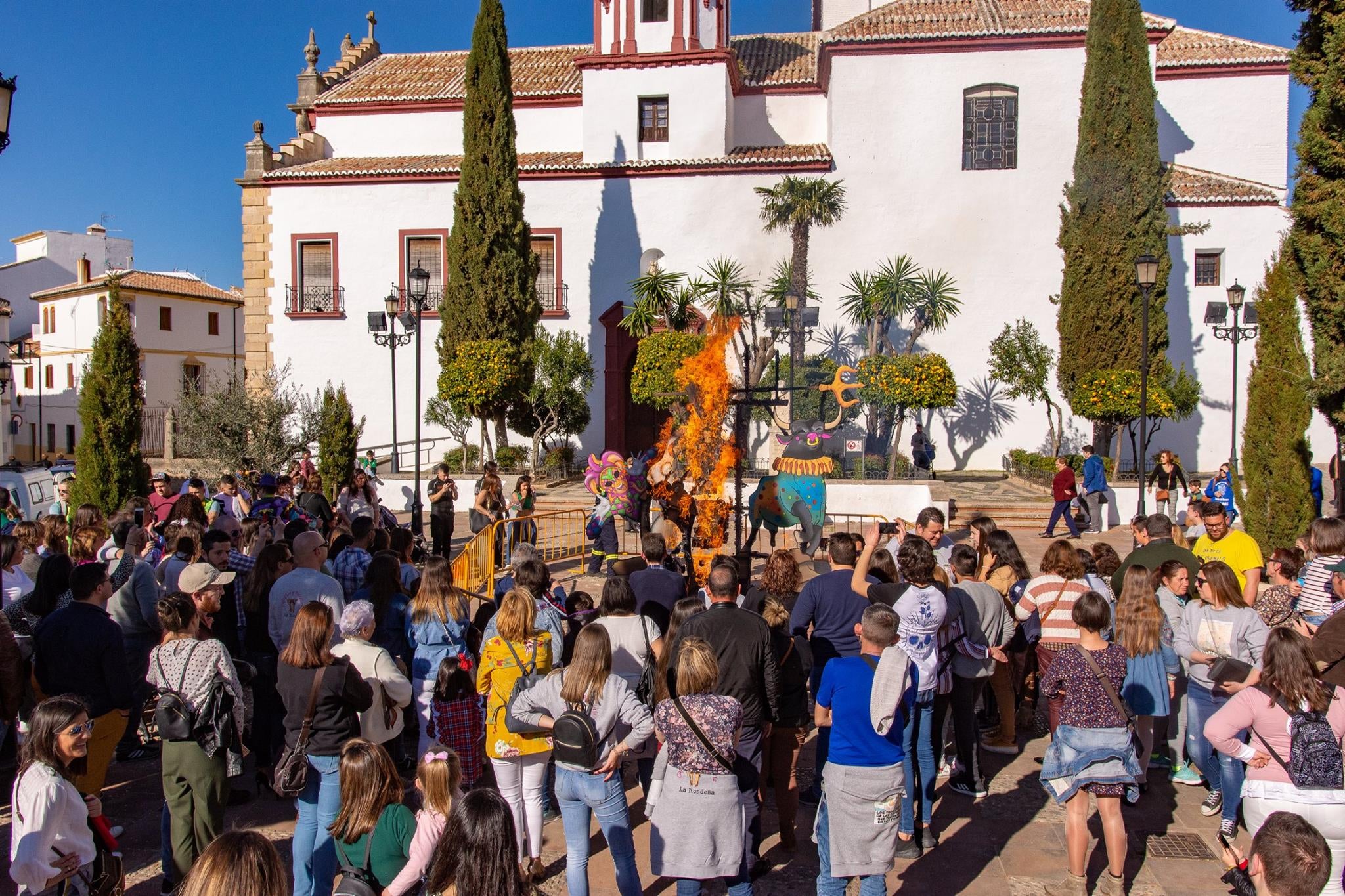 Quema del Muñeco en Ronda.