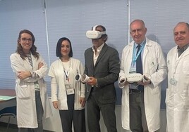 El Materno introduce el uso de gafas de realidad virtual para ejercicios de rehabilitación