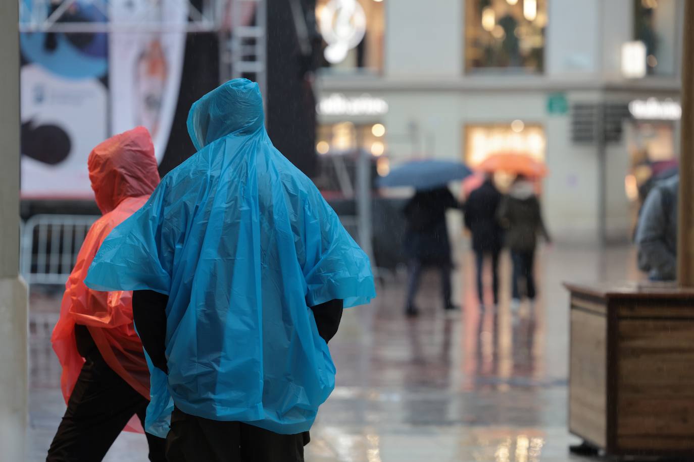 La esperada lluvia llega a Málaga