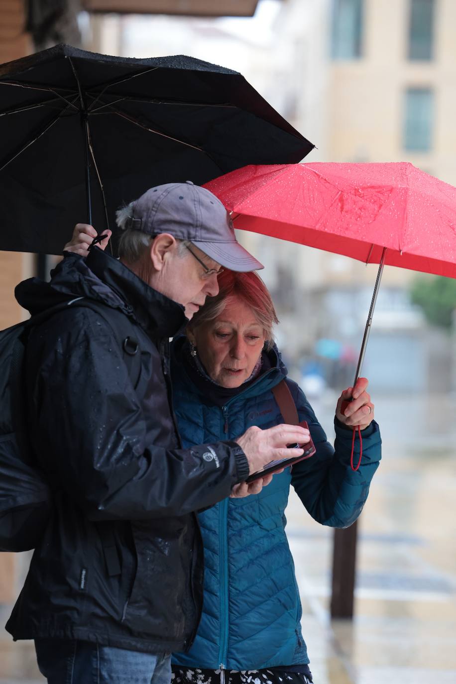 La esperada lluvia llega a Málaga