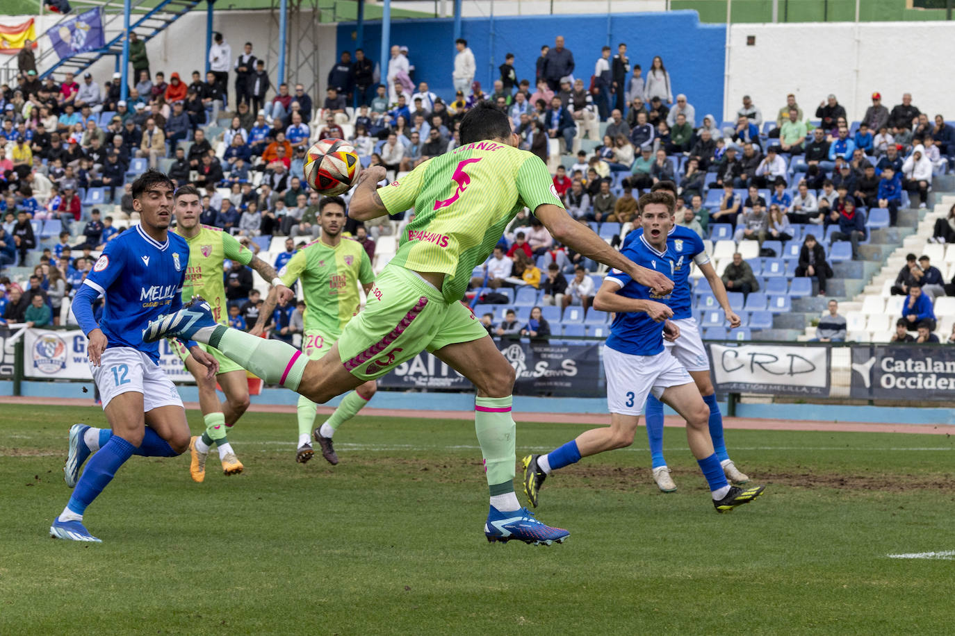 Las mejores imágenes del Melilla-Málaga