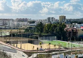 Vista del parque La Loma, en Fuengirola.