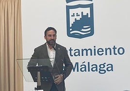 Dani Pérez, en el patio de Banderas.