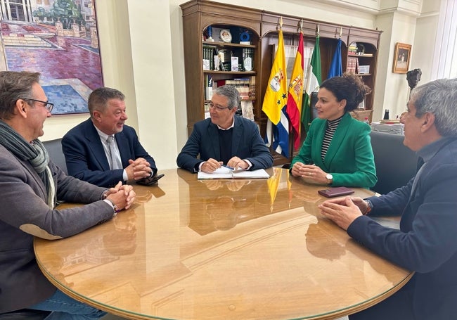 Reunión de trabajo con la Mancomunidad.