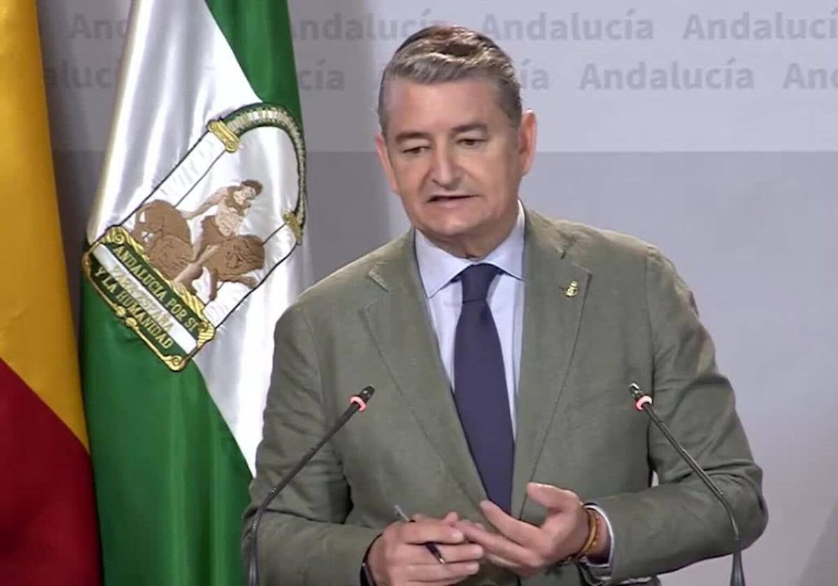 El consejero de la Presidencia, Antonio Sanz.