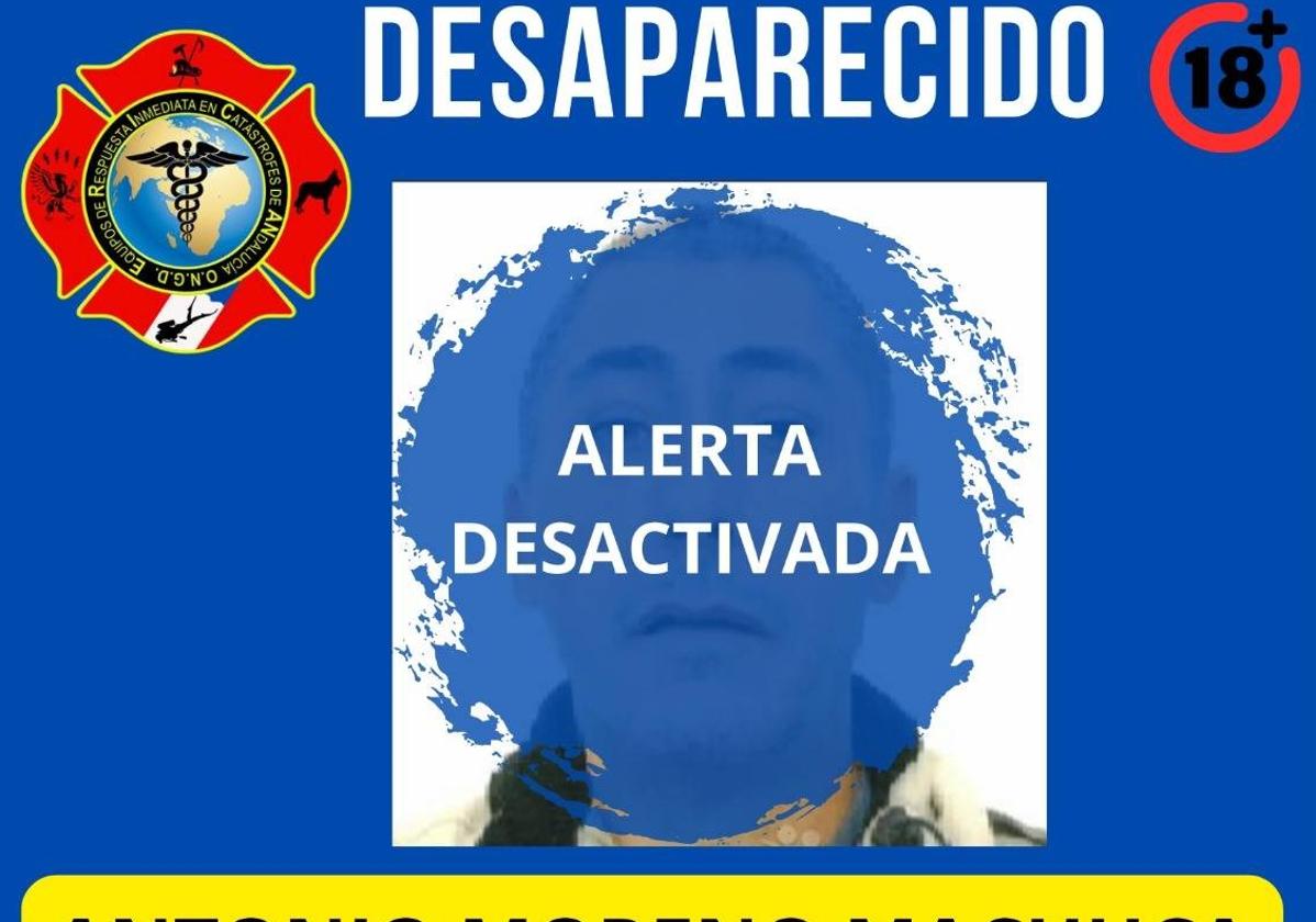 Localizan a Antonio Moreno tras cinco días desaparecido