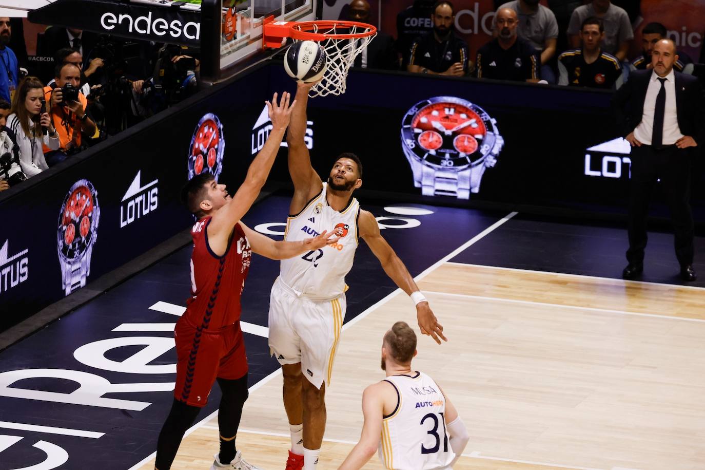El Real Madrid- UCAM Murcia abrió la Copa del Rey 2024