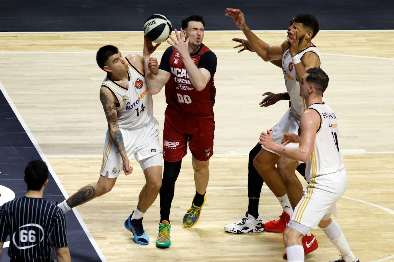 El Real Madrid- UCAM Murcia abrió la Copa del Rey 2024