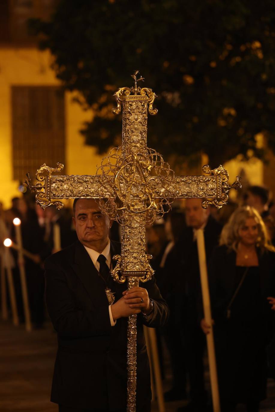 El Cristo de Ánimas de Ciegos preside el Vía crucis oficial de la Agrupación de Cofradías de Málaga