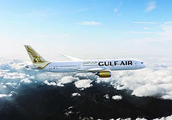 Uno de los aviones que forman parte de la flota de Gulf Air.