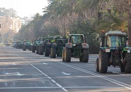 En imágenes: una nueva tractorada recorre las calles de Málaga