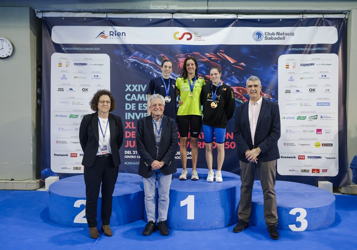 María de Valdés, campeona de España absoluta de 1.500 libres