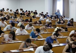 Examen de selectividad del año pasado, en una imagen de archivo.