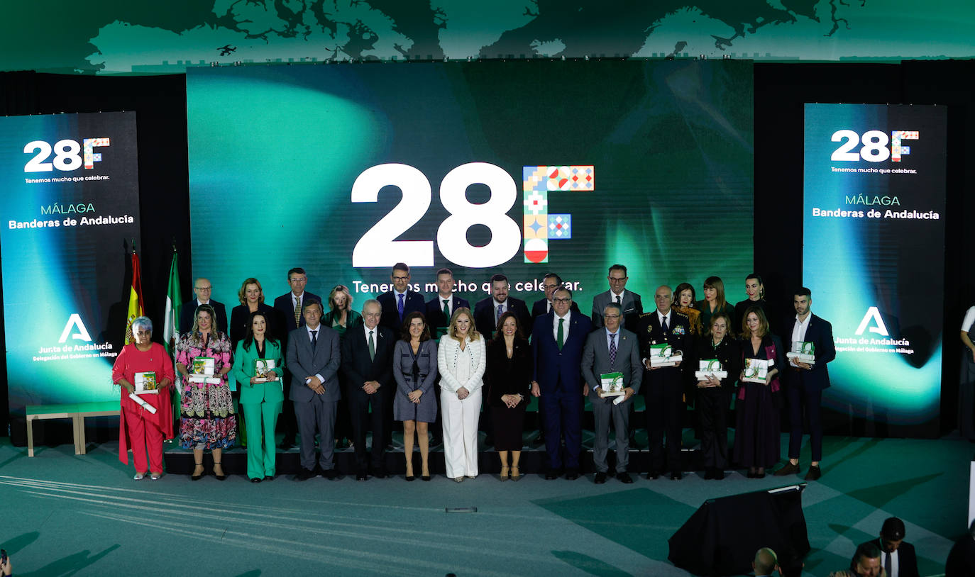 Entrega de los premios Banderas de Andalucía en Málaga