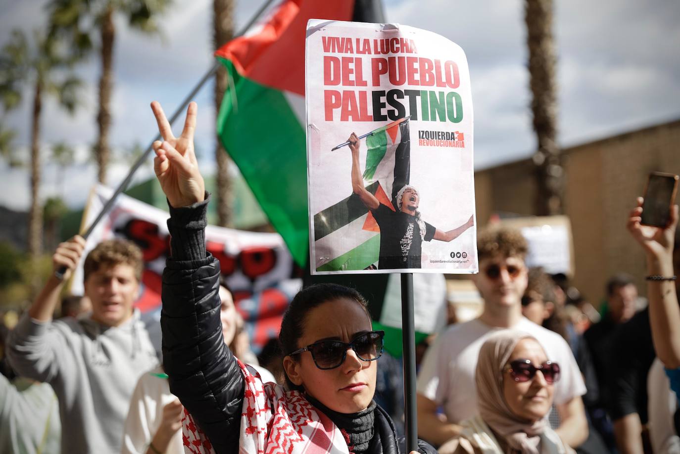 Manifestación en Málaga por la paz en Gaza