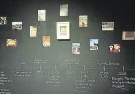 La exposición fotográfica con una línea temporal de la historia