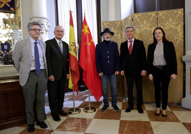 Enrique Alonso García, Francisco de la Torre, Jorge Rando, He Yong y Mariana Pineda.