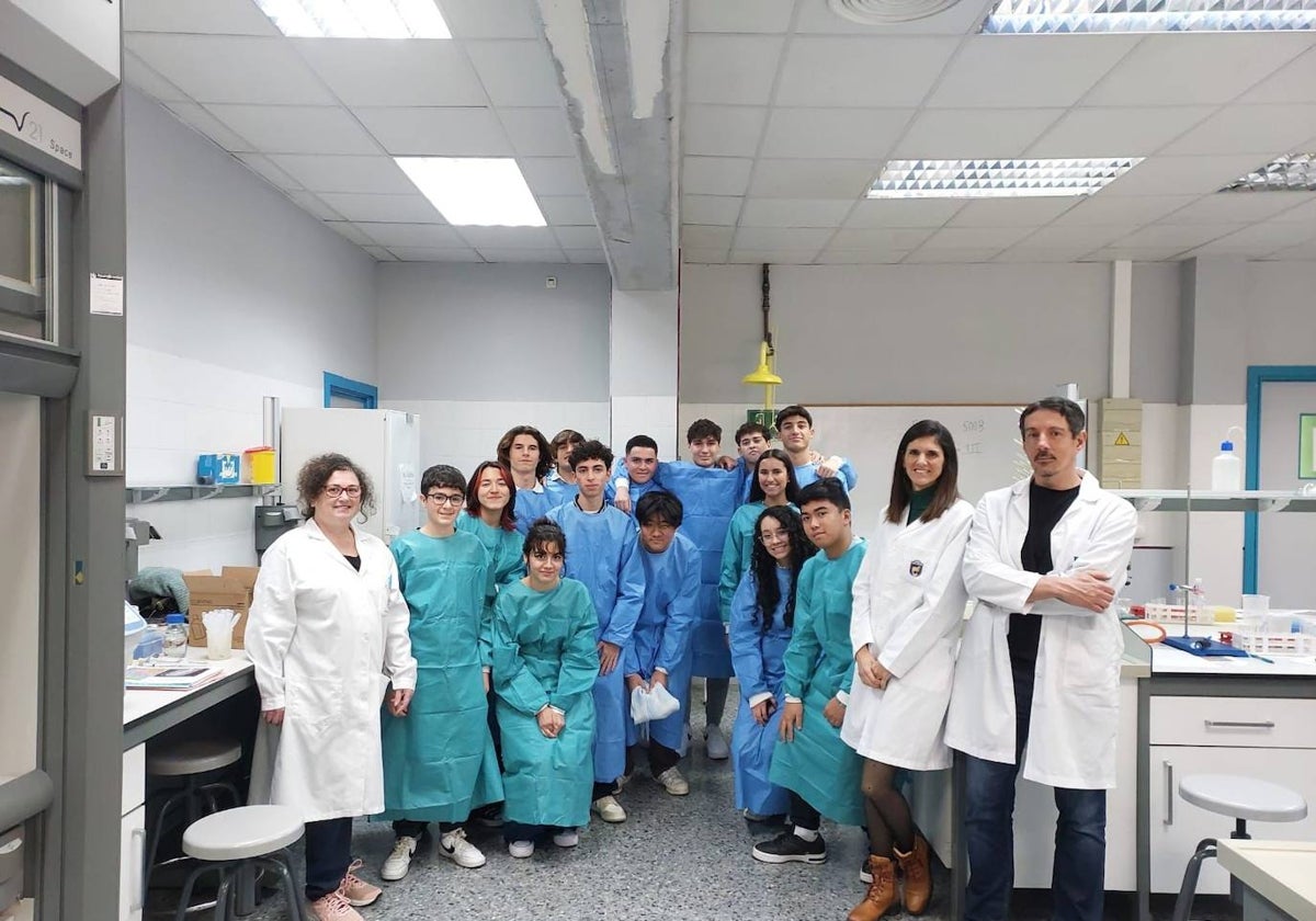 Los alumnos en las jornadas de ScienceIES.