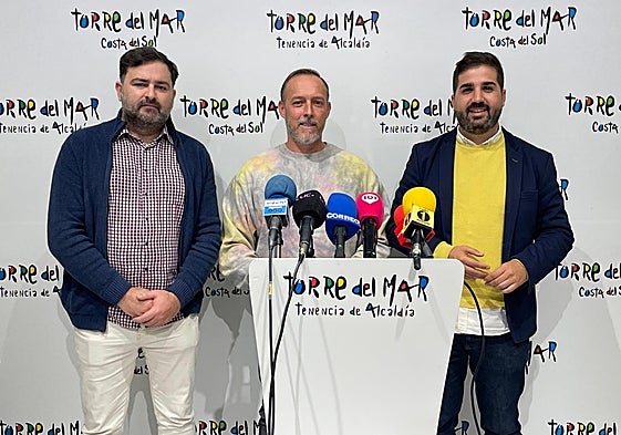Elías García, David Vilches y David Segura, este viernes en rueda de prensa.