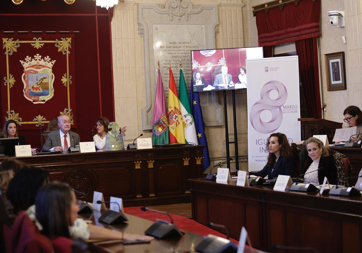 Celebración del Consejo de la Mujer, la tarde del martes en el salón de plenos.