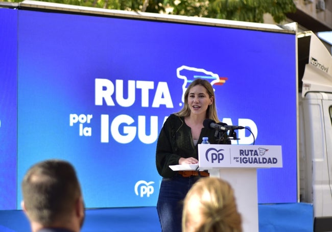 Noelia Núñez, durante su intervención.