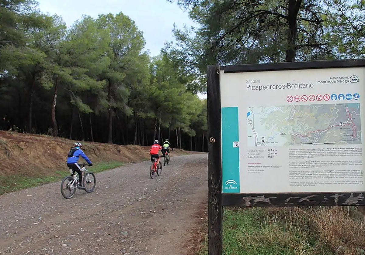 Hallan parte de un esqueleto en una ruta de senderismo en Los Montes de Málaga