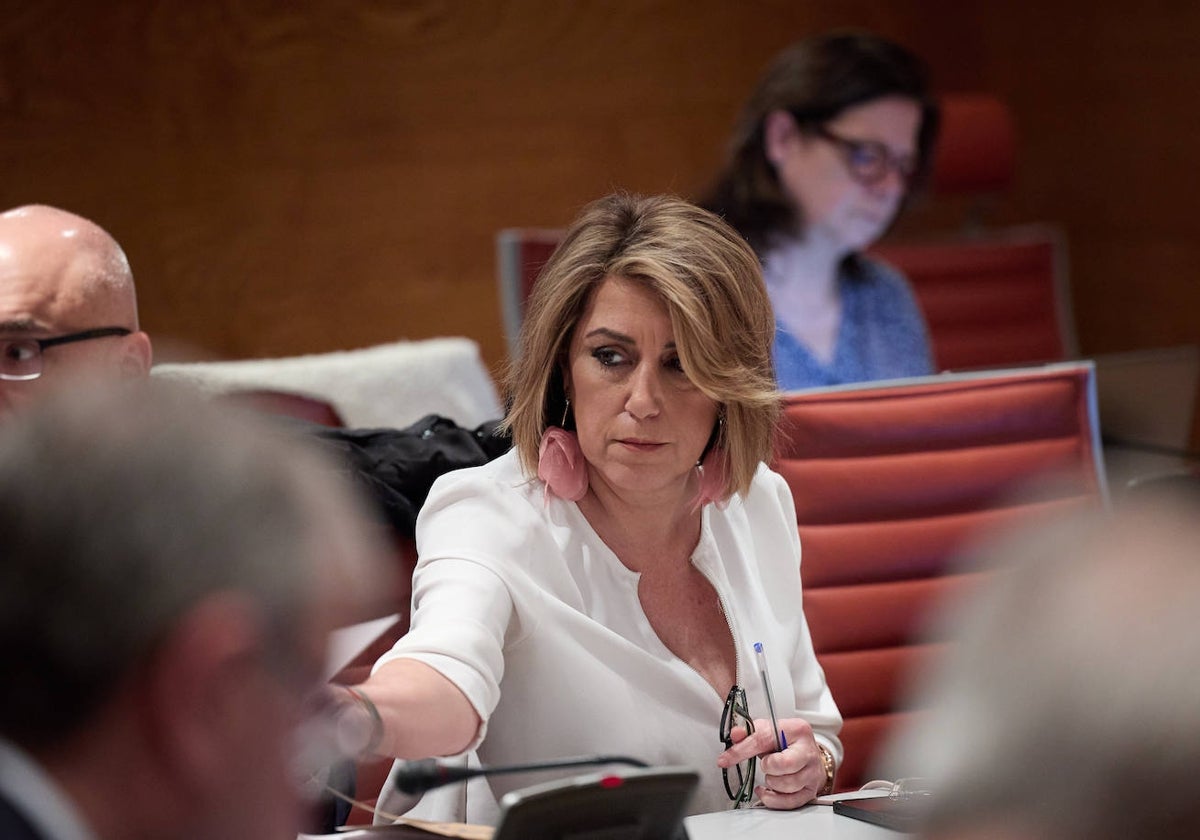 Susana Díaz, el pasado martes en el Senado.