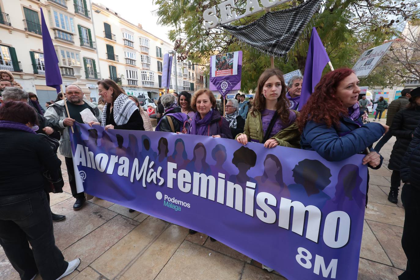 Manifestación por el 8M en Málaga