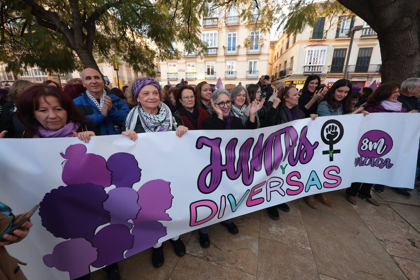 Manifestación por el 8M en Málaga