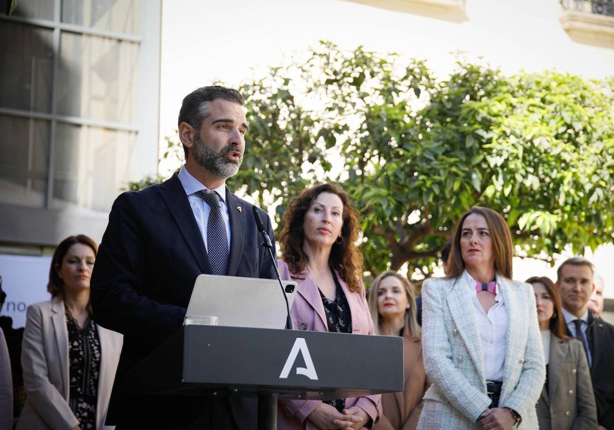 Fernández-Pacheco, este viernes en un acto en Almería.