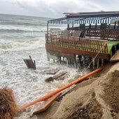 El mar se come en Mijas la playa El Bombo que necesitará ahora 200 mil metros cúbicos de arena