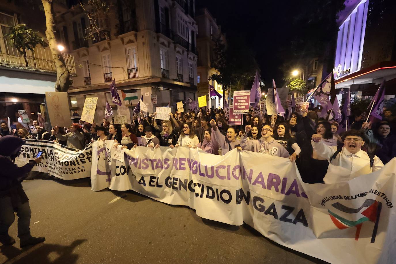 Manifestación por el 8M en Málaga