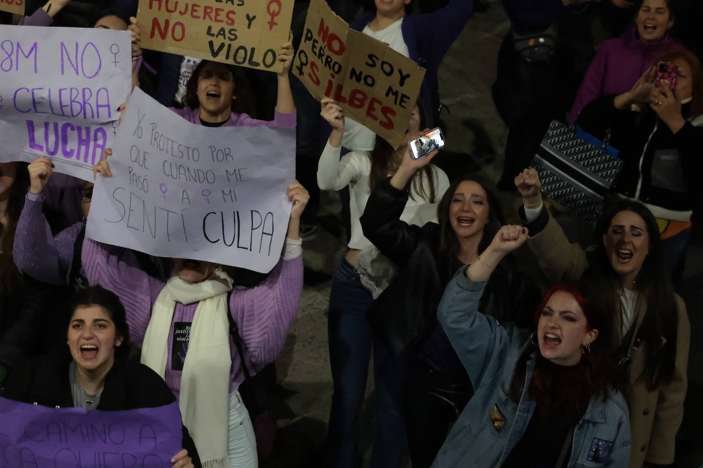 Manifestación por el 8M en Málaga