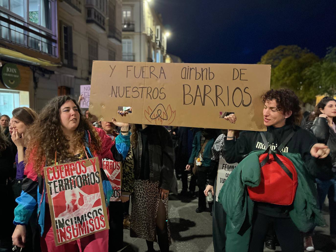 Las pancartas del 8M en Málaga